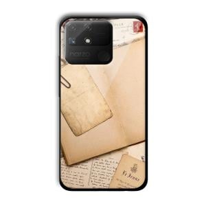 Journal Entry Customized Printed Glass Back Cover for Realme Narzo 50A