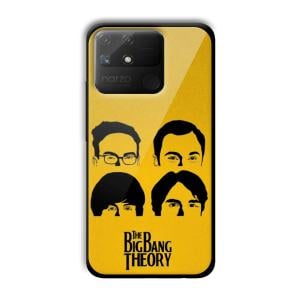 Yellow Theme Customized Printed Glass Back Cover for Realme Narzo 50A