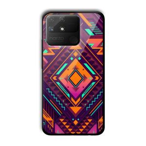 Purple Prism Customized Printed Glass Back Cover for Realme Narzo 50A