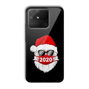2020 Santa Customized Printed Glass Back Cover for Realme Narzo 50A