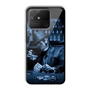 Scary Man Customized Printed Glass Back Cover for Realme Narzo 50A
