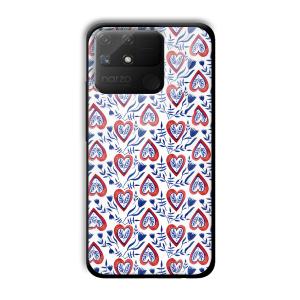 Little Spades Customized Printed Glass Back Cover for Realme Narzo 50A