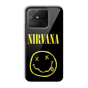 Nirvana Emoji Customized Printed Glass Back Cover for Realme Narzo 50A