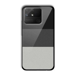 Shades of Grey Customized Printed Glass Back Cover for Realme Narzo 50A