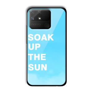 Soak Up The Sun Customized Printed Glass Back Cover for Realme Narzo 50A
