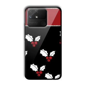 Little Fruits Customized Printed Glass Back Cover for Realme Narzo 50A