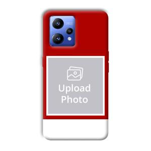 Red & White Customized Printed Back Cover for Realme Narzo 50 Pro