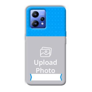 Sky Blue & White Customized Printed Back Cover for Realme Narzo 50 Pro