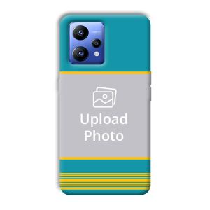 Yellow Blue Design Customized Printed Back Cover for Realme Narzo 50 Pro