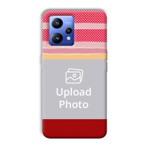 Red Pink Design Customized Printed Back Cover for Realme Narzo 50 Pro