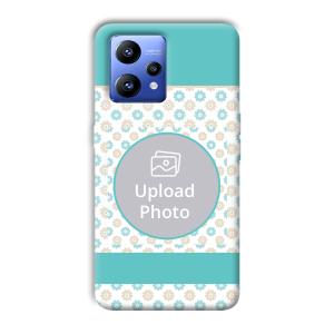 Blue Flowers Customized Printed Back Cover for Realme Narzo 50 Pro