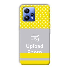 White & Yellow Customized Printed Back Cover for Realme Narzo 50 Pro