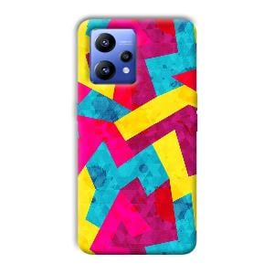 Pink Yellow Pattern Phone Customized Printed Back Cover for Realme Narzo 50 Pro