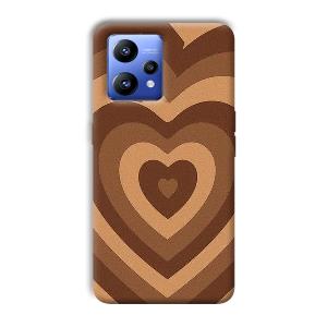 Brown Hearts Phone Customized Printed Back Cover for Realme Narzo 50 Pro