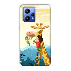 Giraffe & The Boy Phone Customized Printed Back Cover for Realme Narzo 50 Pro