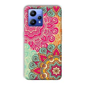 Floral Design Phone Customized Printed Back Cover for Realme Narzo 50 Pro