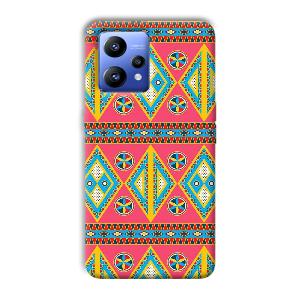 Colorful Rhombus Phone Customized Printed Back Cover for Realme Narzo 50 Pro