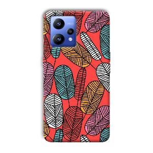 Lines and Leaves Phone Customized Printed Back Cover for Realme Narzo 50 Pro