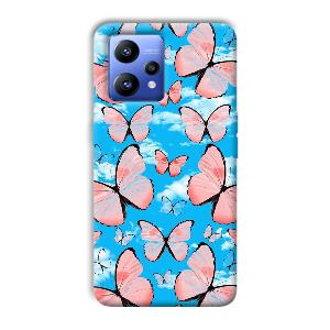 Pink Butterflies Phone Customized Printed Back Cover for Realme Narzo 50 Pro