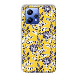 Yellow Fabric Design Phone Customized Printed Back Cover for Realme Narzo 50 Pro