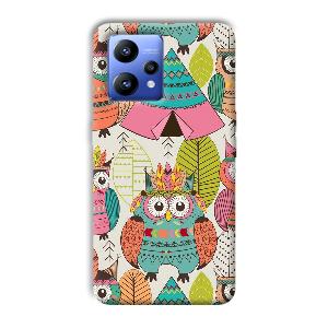 Fancy Owl Phone Customized Printed Back Cover for Realme Narzo 50 Pro