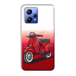 Red Scooter Phone Customized Printed Back Cover for Realme Narzo 50 Pro