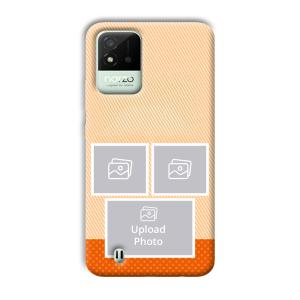 Orange Background Customized Printed Back Cover for Realme Narzo 50i