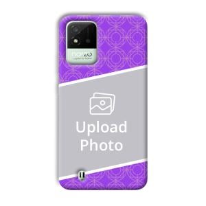 Purple Design Customized Printed Back Cover for Realme Narzo 50i