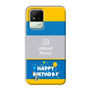 Happy Birthday Customized Printed Back Cover for Realme Narzo 50i