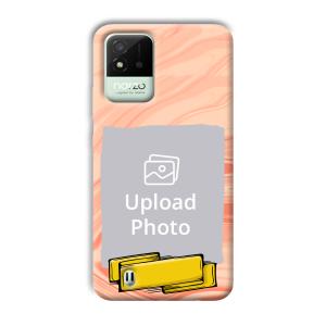 Pink Design Customized Printed Back Cover for Realme Narzo 50i