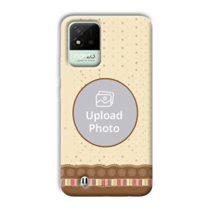 Brown Design Customized Printed Back Cover for Realme Narzo 50i