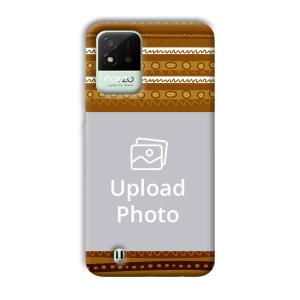 Brown Lines Customized Printed Back Cover for Realme Narzo 50i