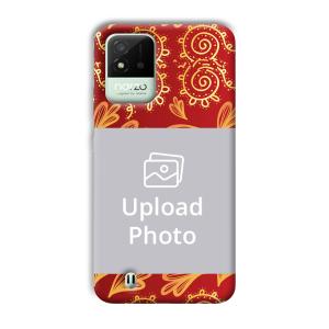 Red Design Customized Printed Back Cover for Realme Narzo 50i
