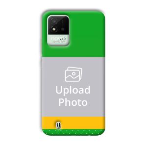 Green Yellow Customized Printed Back Cover for Realme Narzo 50i