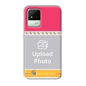 Pink Yellow Customized Printed Back Cover for Realme Narzo 50i