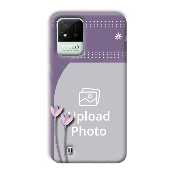 Lilac Pattern Customized Printed Back Cover for Realme Narzo 50i