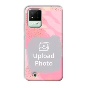 Sparkly Pink Customized Printed Back Cover for Realme Narzo 50i