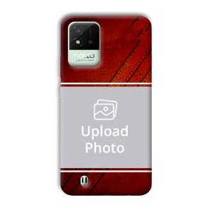 Solid Red Customized Printed Back Cover for Realme Narzo 50i