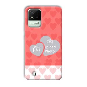 2 Hearts Customized Printed Back Cover for Realme Narzo 50i