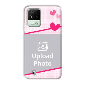 Pink Check Customized Printed Back Cover for Realme Narzo 50i