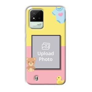 Teddy Bear Baby Design Customized Printed Back Cover for Realme Narzo 50i
