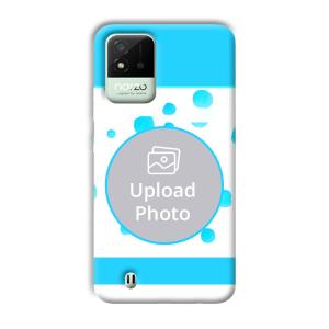 Bluish Customized Printed Back Cover for Realme Narzo 50i