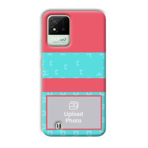 Bluish Pattern Customized Printed Back Cover for Realme Narzo 50i