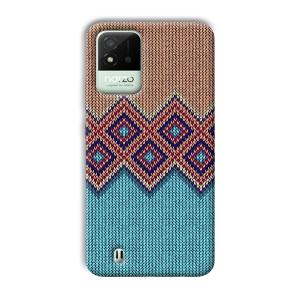 Fabric Design Phone Customized Printed Back Cover for Realme Narzo 50i