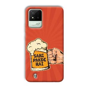 Sahi Pakde Hai Phone Customized Printed Back Cover for Realme Narzo 50i