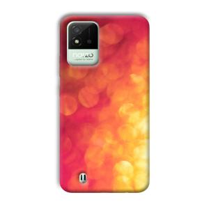 Red Orange Phone Customized Printed Back Cover for Realme Narzo 50i