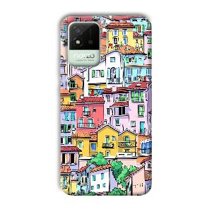 Colorful Alley Phone Customized Printed Back Cover for Realme Narzo 50i