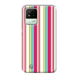Lines Pattern Phone Customized Printed Back Cover for Realme Narzo 50i
