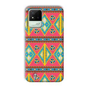 Colorful Rhombus Phone Customized Printed Back Cover for Realme Narzo 50i