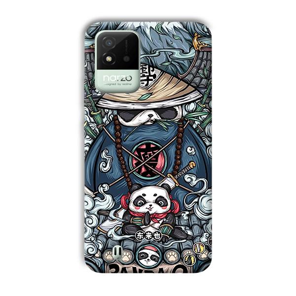 Panda Q Phone Customized Printed Back Cover for Realme Narzo 50i